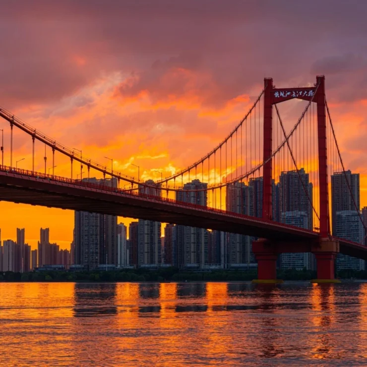 한커우 강변과 양쯔강 유람선: 우한의 완벽한 저녁 탈출 - 수이윈란 호텔에서 도보 15분 거리